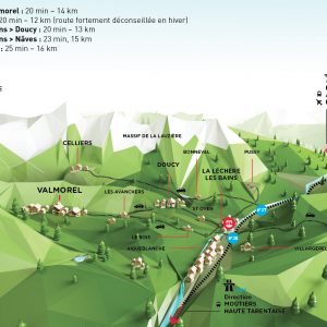 Plan d'accès à Valmorel