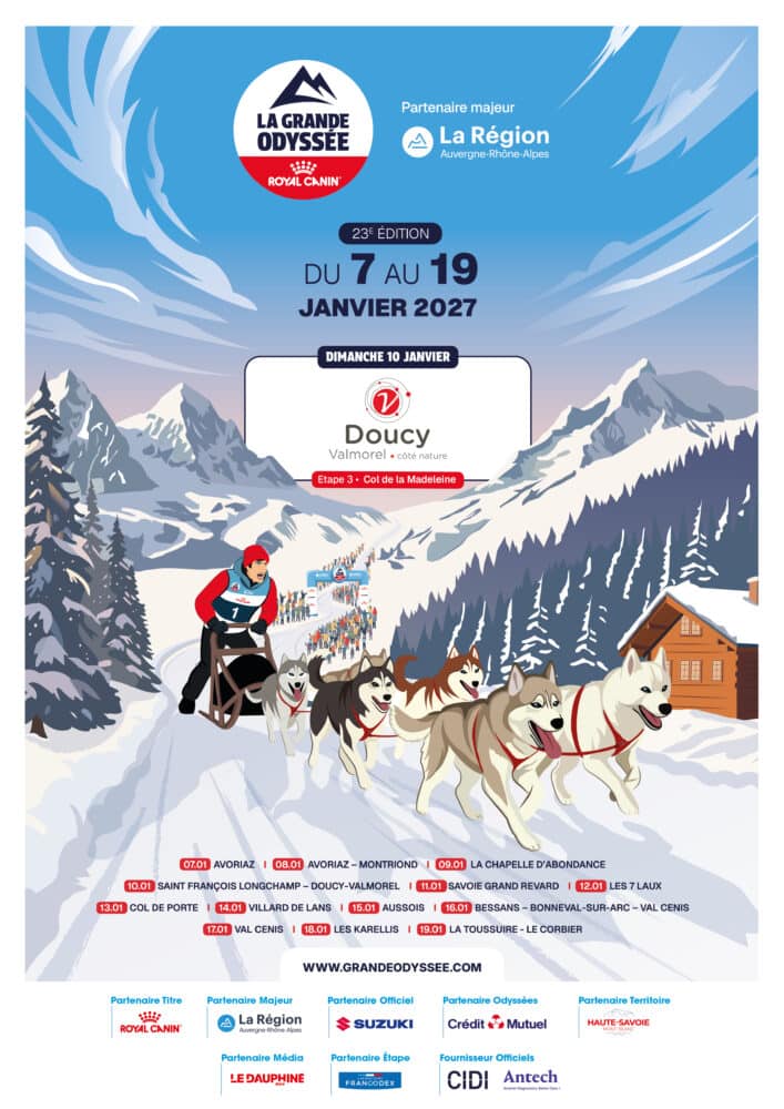 Affiche A3 La Grande Odyssee 2027 Etape 3 Doucy