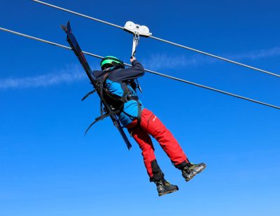Nouveauté activité hiver valmorel - tyrolienne