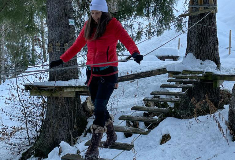 Parc accrobranche Valmo'branch hiver valmorel