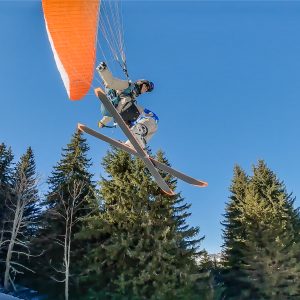 Compétition vol et ski Valmorel Eliot Nochez