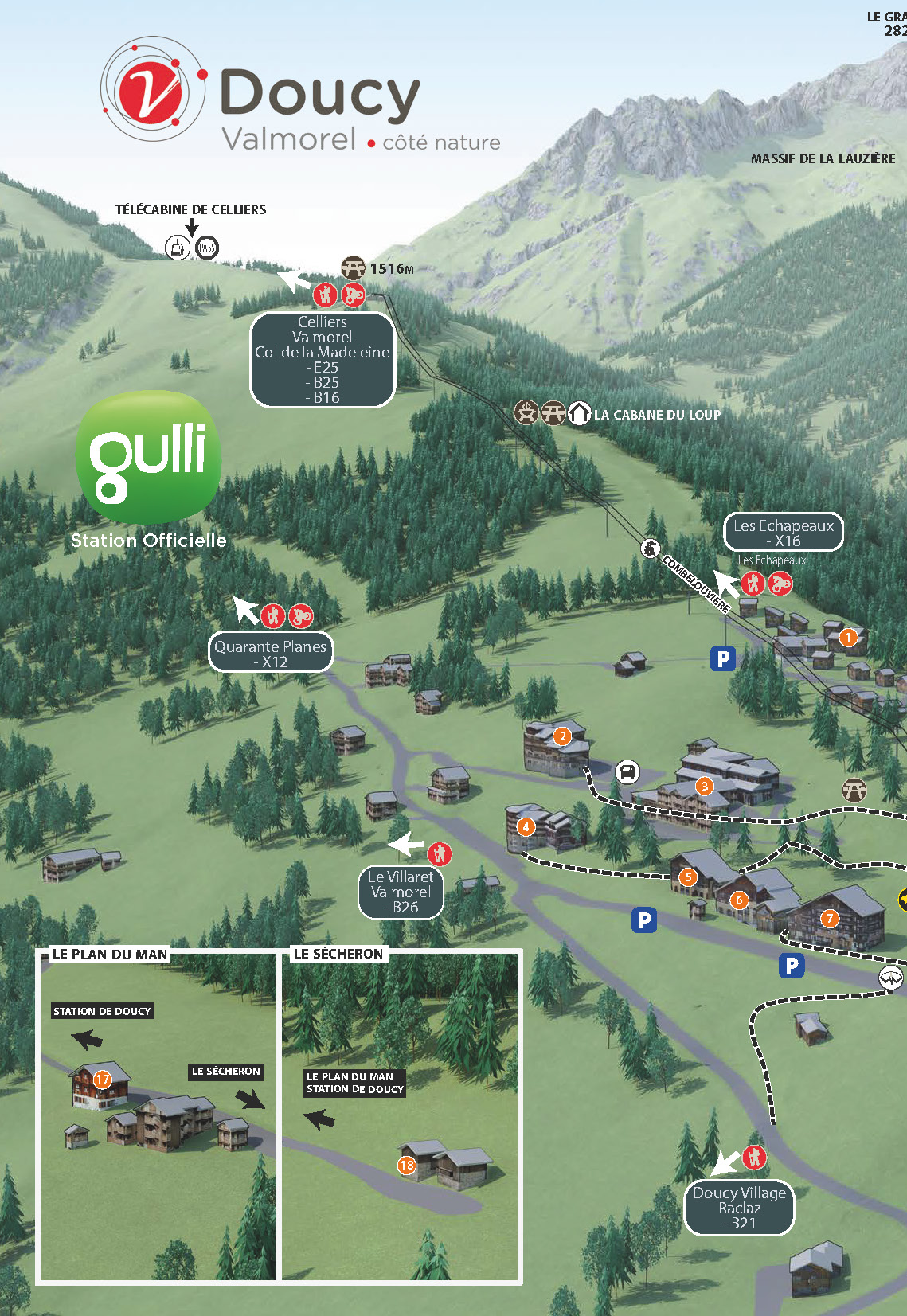 Doucy Valmorel Le Jet De La Palla DOUCY plan village V4 été 2022 BD