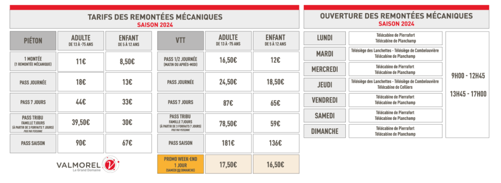Tarifs et ouverture RM ete 2024 v2